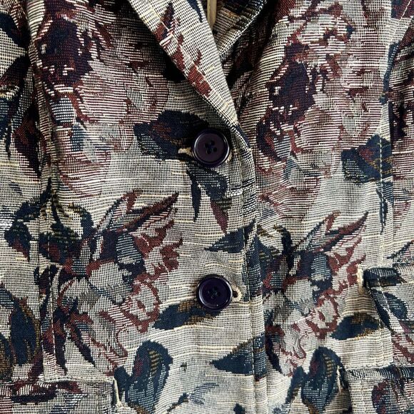 Havana Jack's Cafe Floral‎ 2 Button Blazer Size 12 - Picture 4 of 11